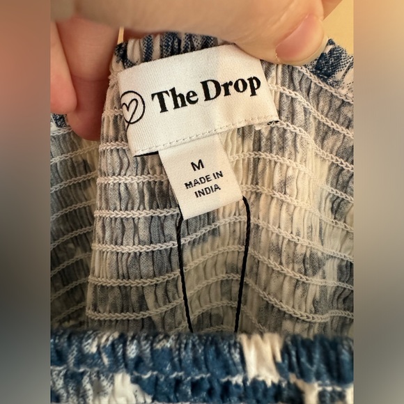 NWT - The Drop Women's Kimi Ruffled-Shoulder Smocked Midi Dress - Picture 5 of 8